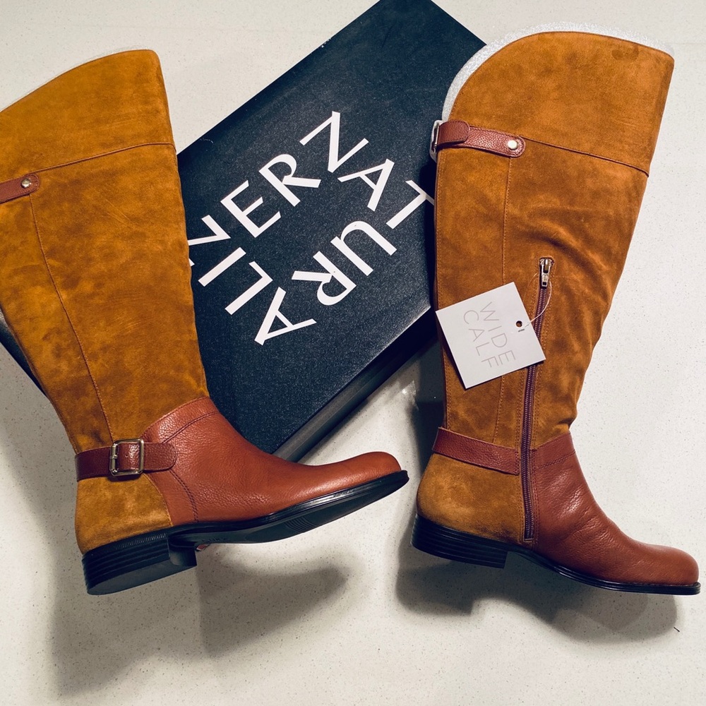 EVERYTHING MUST GO - Like New Naturalizer wide calf knee high boots